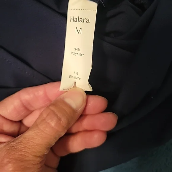 Black and Blue Wrap Tops Halara Lot Of 3 Size Med - Picture 7 of 7